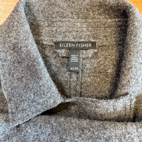 Eileen Fisher Boiled Wool Moto Jacket - Picture 4 of 7